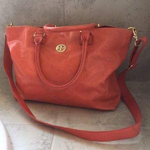 Tory Burch soft leather tote bag